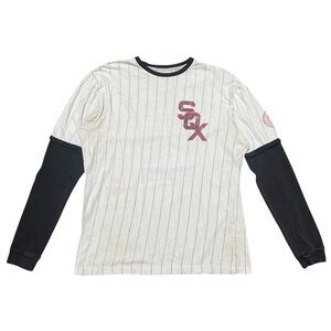 1959 Chicago White Sox Layered Jersey Shirt Youth Large Red MLB Apparel VINTAGE